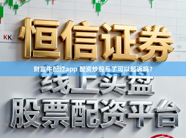 财富牛配资app 配资炒股亏了可以起诉吗？